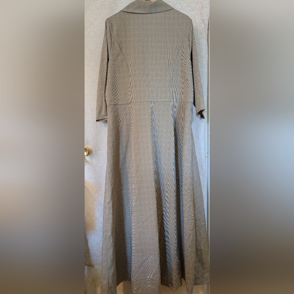 eShakti Full Length Plaid Coat Sz.2X-22W - Picture 4 of 17